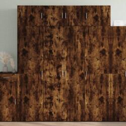 vidaXL füstös tölgy színű szerelt fa magasszekrény 80 x 42, 5 x 185 cm (3281438) - vidaxl