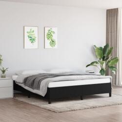vidaXL fekete szövet ágykeret matrac nélkül 160 x 200 cm (347076)