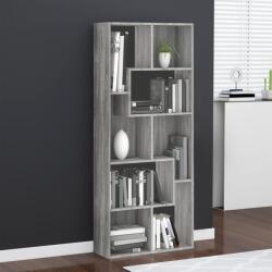vidaXL szürke sonoma színű szerelt fa könyvszekrény 67 x 24 x 161 cm (815502) - vidaxl