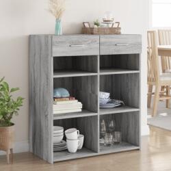 vidaXL szürke sonoma színű szerelt fa tálalószekrény 80 x 42, 5 x 93 cm (3281481)