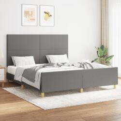 vidaXL sötétszürke szövet ágykeret matrac nélkül 160 x 200 cm (3124904)