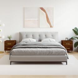 vidaXL 2 db barna tölgyszínű szerelt fa éjjeliszekrény 40x35x47, 5 cm (827275)
