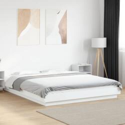 vidaXL fehér szerelt fa ágykeret 160 x 200 cm (3281175)