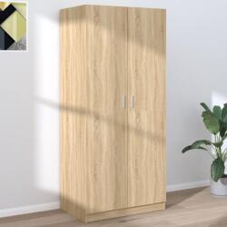 vidaXL sonoma tölgy színű szerelt fa ruhásszekrény 80 x 52 x 180 cm (800624)