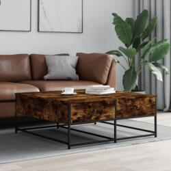 vidaXL füstös tölgy színű szerelt fa dohányzóasztal 100 x 99 x 40 cm (835296)