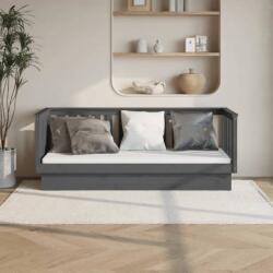 vidaXL szürke tömör fenyőfa kanapéágy 90 x 190 cm (821581)