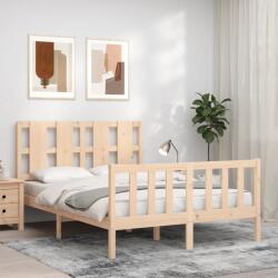 vidaXL tömör fenyőfa ágykeret ágy matrac nélkül 120 x 200 cm (3192226)