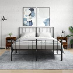 vidaXL 2 db füstös tölgy színű éjjeliszekrény 40 x 35 x 50 cm (830647)
