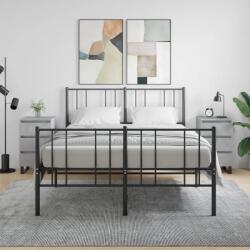 vidaXL 2 db betonszürke szerelt fa éjjeliszekrény 40x35x69 cm (826949)