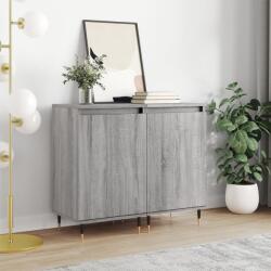 vidaXL 2 db szürke sonoma színű szerelt fa tálalószekrény 40x35x70 cm (831049)