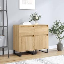 vidaXL 2 db sonoma tölgy színű szerelt fa tálalószekrény 40x35x70 cm (831171)