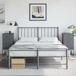 vidaXL 2 db antracitszürke acél éjjeliszekrény 36 x 39 x 78 cm (846583)