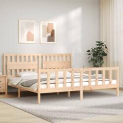 vidaXL tömör fenyőfa ágy matrac nélkül 200 x 200 cm (3192446)