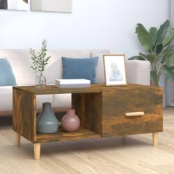 vidaXL füstös tölgy színű szerelt fa dohányzóasztal 89, 5 x 50 x 40 cm (817513) - vidaxl