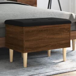 vidaXL barna tölgy színű szerelt fa tárolópad 62x42x46 cm (835074) - vidaxl