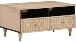 vidaXL tömör mangófa dohányzóasztal 80 x 54 x 40 cm (358261) - vidaxl
