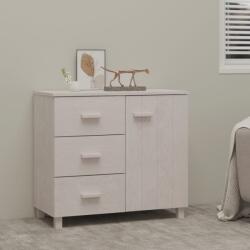 vidaXL HAMAR fehér tömör fenyőfa tálalószekrény 90 x 40 x 80 cm (340429)