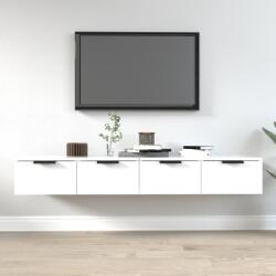 vidaXL 2 db fehér szerelt fa fali szekrény 68 x 30 x 20 cm (3115892) - vidaxl