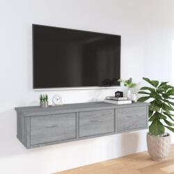 vidaXL szürke sonoma színű szerelt fa faliszekrény 88x26x18, 5 cm (815082)