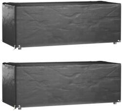 vidaXL 2 db téglalap alakú kerti bútorhuzat 8 fűzőlyukkal 192x82x65 cm (3155349)