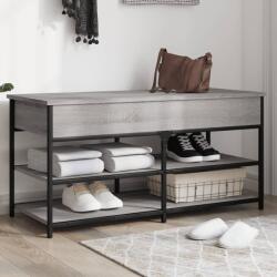 vidaXL szürke sonoma színű szerelt fa cipőpolc 100 x 42, 5 x 50 cm (839036)