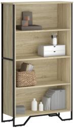 vidaXL sonoma tölgy szerelt fa könyvespolc 80 x 31 x 137, 5 cm (848630)