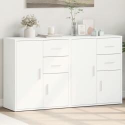 vidaXL 2 db fehér szerelt fa tálalószekrény 60 x 31 x 70 cm (3276560)