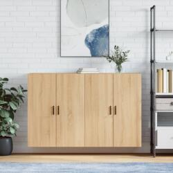 vidaXL 2 db sonoma tölgy fali szekrény 69, 5 x 34 x 90 cm (3195638)