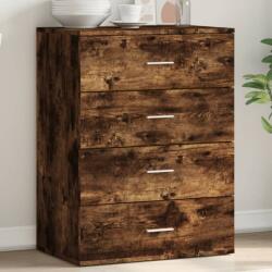 vidaXL füstös tölgy színű szerelt fa tálalószekrény 60x39x80 cm (840531)