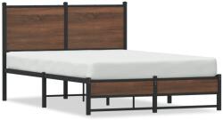 vidaXL barna tölgy színű fém ágykeret matrac nélkül 120 x 190 cm (4007937)