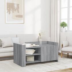 vidaXL szürke sonoma színű szerelt fa dohányzóasztal 100 x 50 x 50 cm (848365) - vidaxl