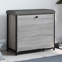 vidaXL szürke sonoma színű cipőpad lehajtható fiókkal 62 x 32 x 56 cm (835120)