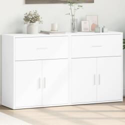 vidaXL 2 db fehér szerelt fa tálalószekrény 60 x 31 x 70 cm (3276546)