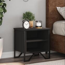 vidaXL 2 db fekete szerelt fa éjjeliszekrény 40 x 30 x 40 cm (848495)