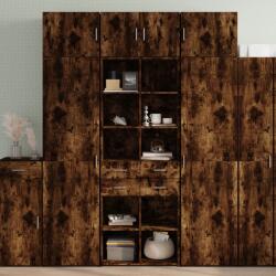 vidaXL füstös tölgy színű szerelt fa tárolószekrény 70 x 42, 5 x 225 cm (3281340)