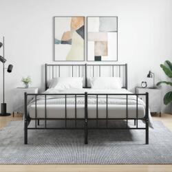 vidaXL 2 db betonszürke szerelt fa éjjeliszekrény 40 x 40 x 50 cm (827589)