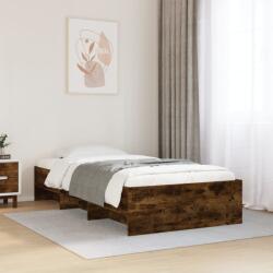 vidaXL füstös tölgy színű szerelt fa ágykeret matrac nélkül 90x190 cm (3295706)