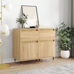 vidaXL 2 db sonoma tölgy színű szerelt fa tálalószekrény 40x35x70 cm (831139)