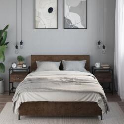 vidaXL 2 db barna tölgy színű szerelt fa éjjeliszekrény 40x40x55 cm (846083)