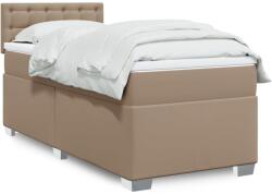 vidaXL cappuccino színű műbőr rugós ágy matraccal 100 x 200 cm (3286111)