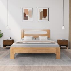 vidaXL 2 db barna tölgyszínű szerelt fa éjjeliszekrény 50x46x50 cm (819547)