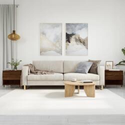 vidaXL 2 db barna tölgy szerelt fa dohányzóasztal 50 x 46 x 50 cm (830907)