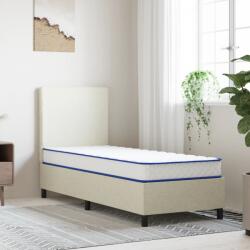 vidaXL fehér memóriahabos matrac 80 x 200 x 17 cm (4013417) - vidaxl