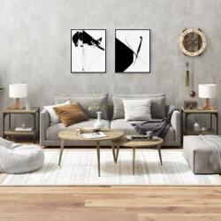 vidaXL 2 db sonoma tölgy színű szerelt fa kisasztal 40 x 40 x 40 cm (819380)