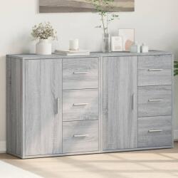 vidaXL 2 db szürke sonoma színű szerelt fa tálalószekrény 60x31x70 cm (3276558)