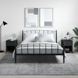 vidaXL 2 db fekete szerelt fa éjjeliszekrény 40x42x50 cm (825934)
