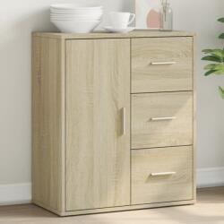 vidaXL sonoma tölgy színű szerelt fa tálalószekrény 60 x 31 x 70 cm (840480) - vidaxl