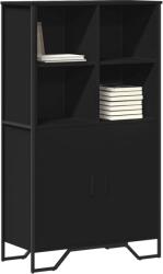 vidaXL fekete szerelt fa magasszekrény 79, 5 x 35, 5 x 137, 5 cm (3295307)
