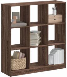 vidaXL barna tölgy színű szerelt fa könyvespolc 102 x 32 x 108 cm (3307843)