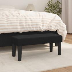 vidaXL fekete szövet pad 70 x 30 x 30 cm (346618)
